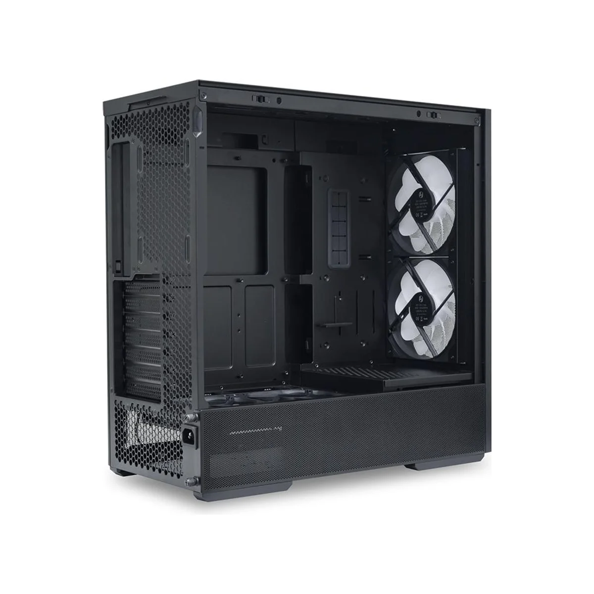 Lian Li LANCOOL 207 Tempered Glass Mid-Tower Gaming Case - Black - LAN207RX view 3