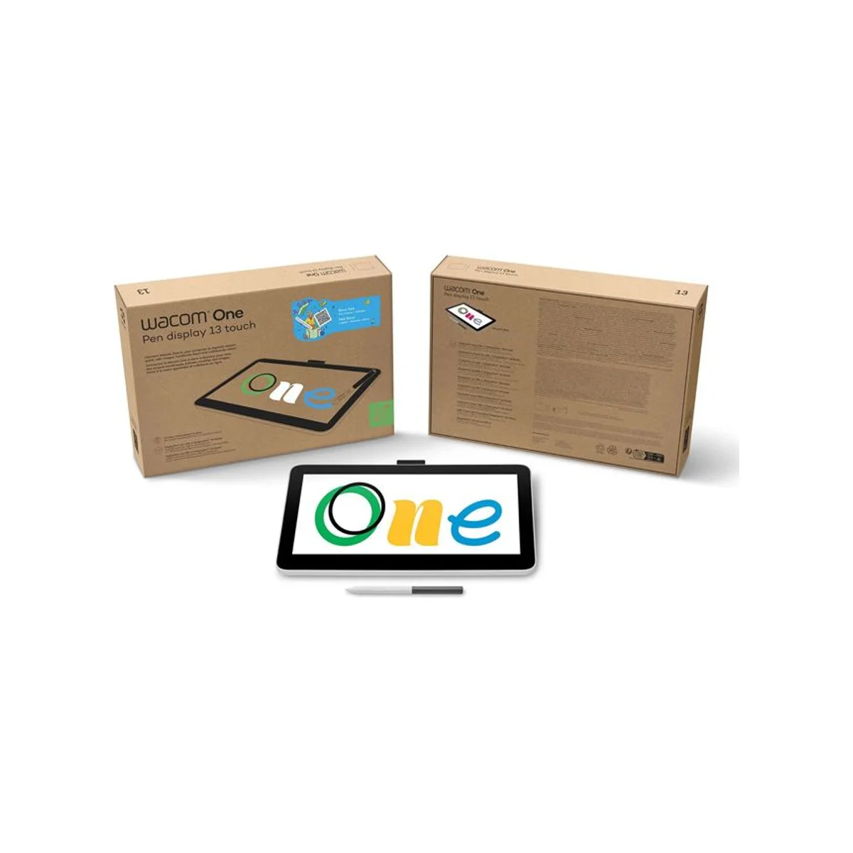 Wacom One 13 Pen Display Creative Graphic Tablet - White (Key Specs: White, 13.3 Inch FHD, EMR Technology) - DTC133W0B - DTC133W0B-1 view 5