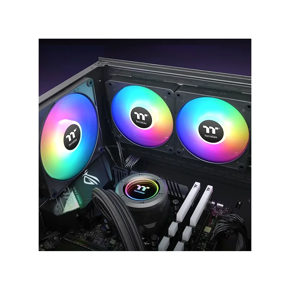 Thermaltake CT120 EX ARGB Sync PC Cooling Fan (3-Fan Pack) - Black - CL-F181-PL12SW-A view 4