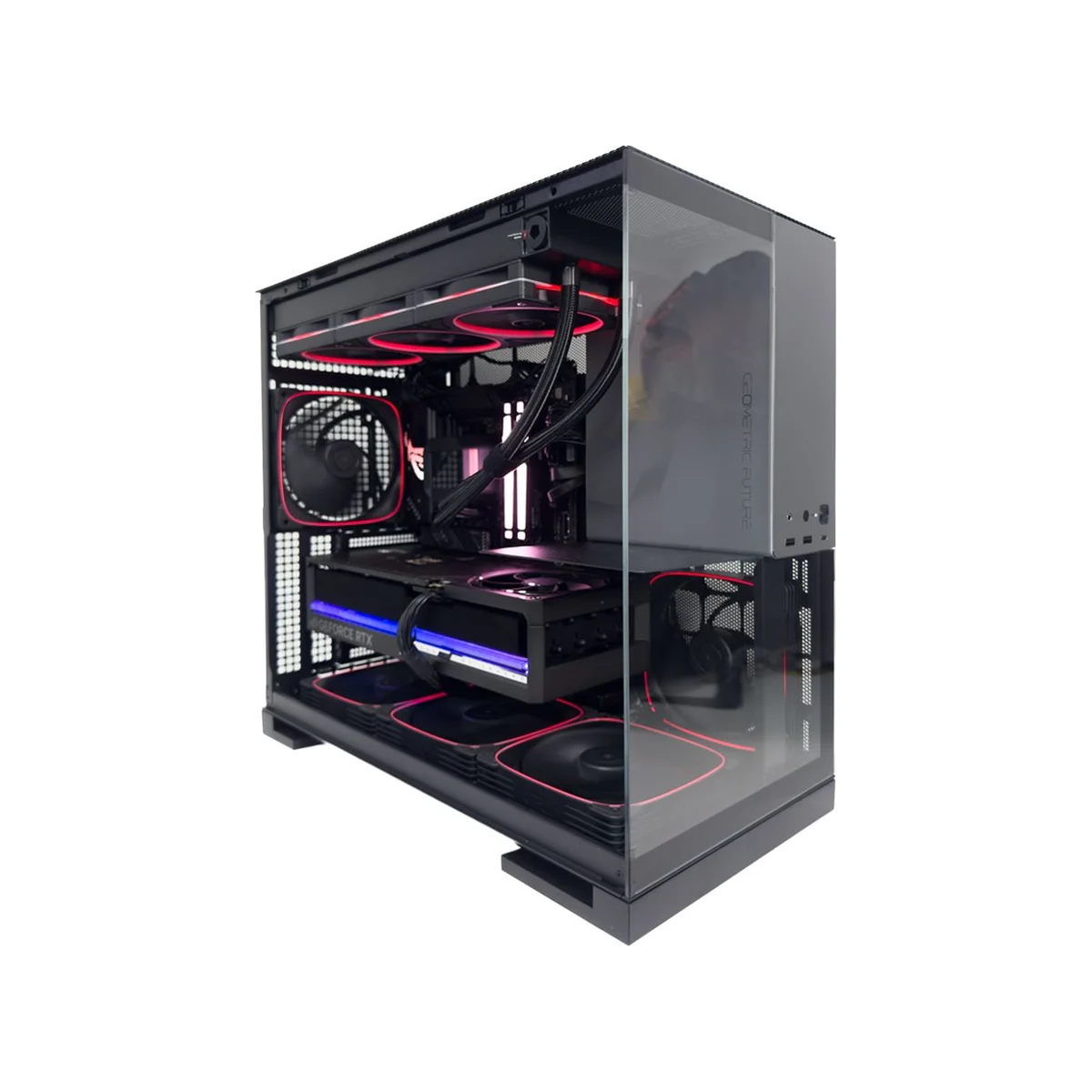 Gaming PC Geometric (Ryzen 7 9800X3D, 32GB DDR5 RAM, RTX 5090 32GB GPU) - Gaming_PC_Geometric view 2