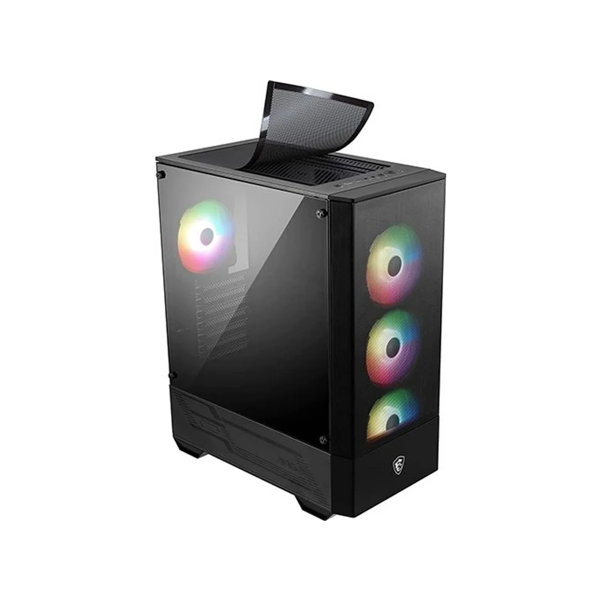 MSI MAG FORGE 112R ATX Gaming Case - Black - 306-7G16X23-809 view 2