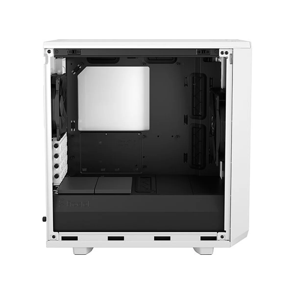 Fractal Meshify 2 Mini White TG clear tint Micro ATX Mid Tower Case (White, mATX, Up to 7 Fans, Tempered Glass) - FD-C-MES2M-02 view 2