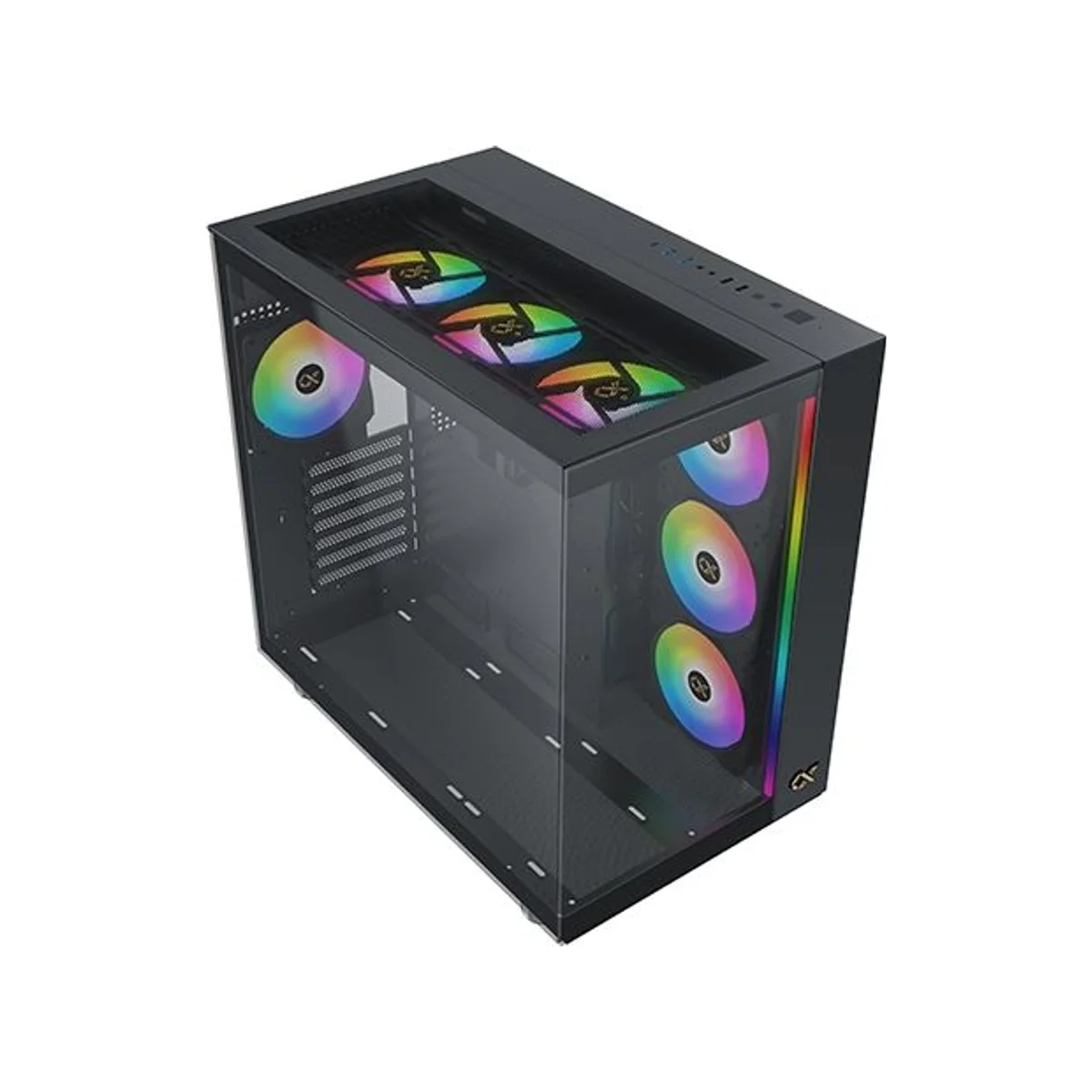 Xigmatek AQUA Ultra Air Tempered Glass ARGB ATX Gaming Case - Black - EN41907 view 2