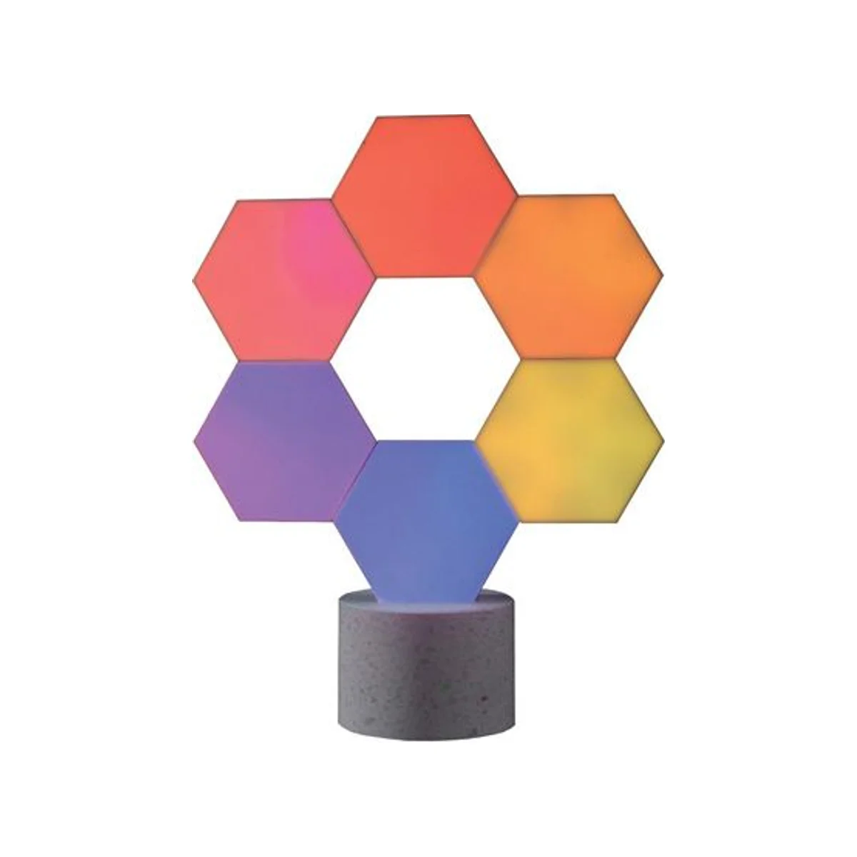 LifeSmart ColoLight Pro 6 Pack Starter Kit With Stone Base Smart Lighting (16 Million Colors, Wi-Fi) - CL-LS165