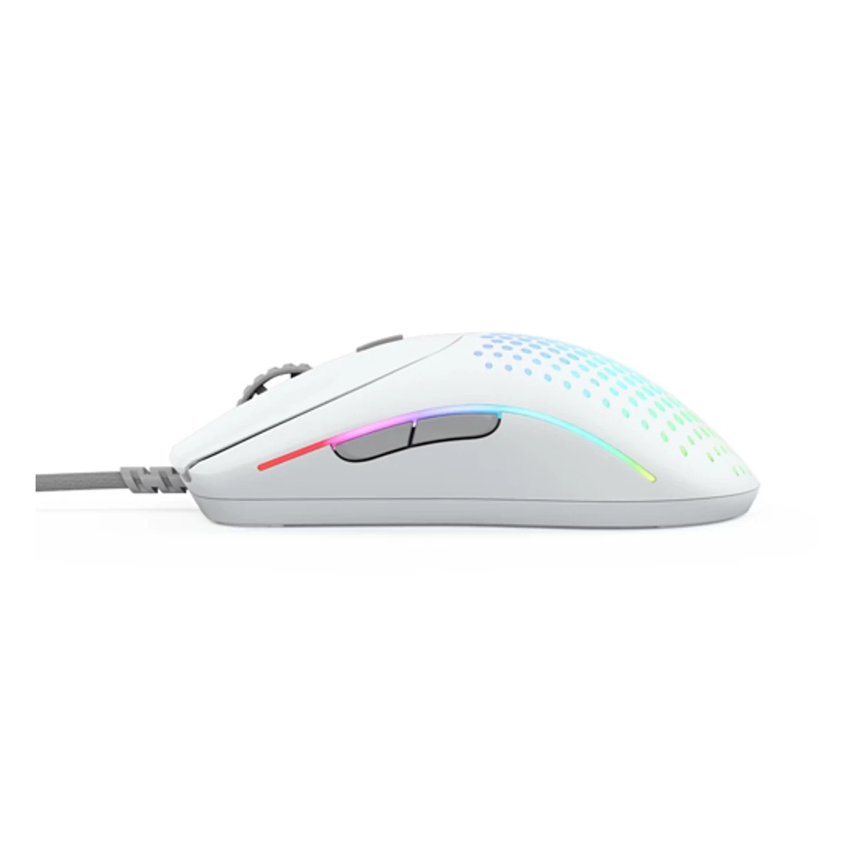 Glorious Model O 2 RGB Wired Optical Gaming Mouse - Matte White (Lightweight, 80M Click Switches, BAMF 2.0 Sensor, 650 IPS) - GLO-MS-OV2-MW view 4
