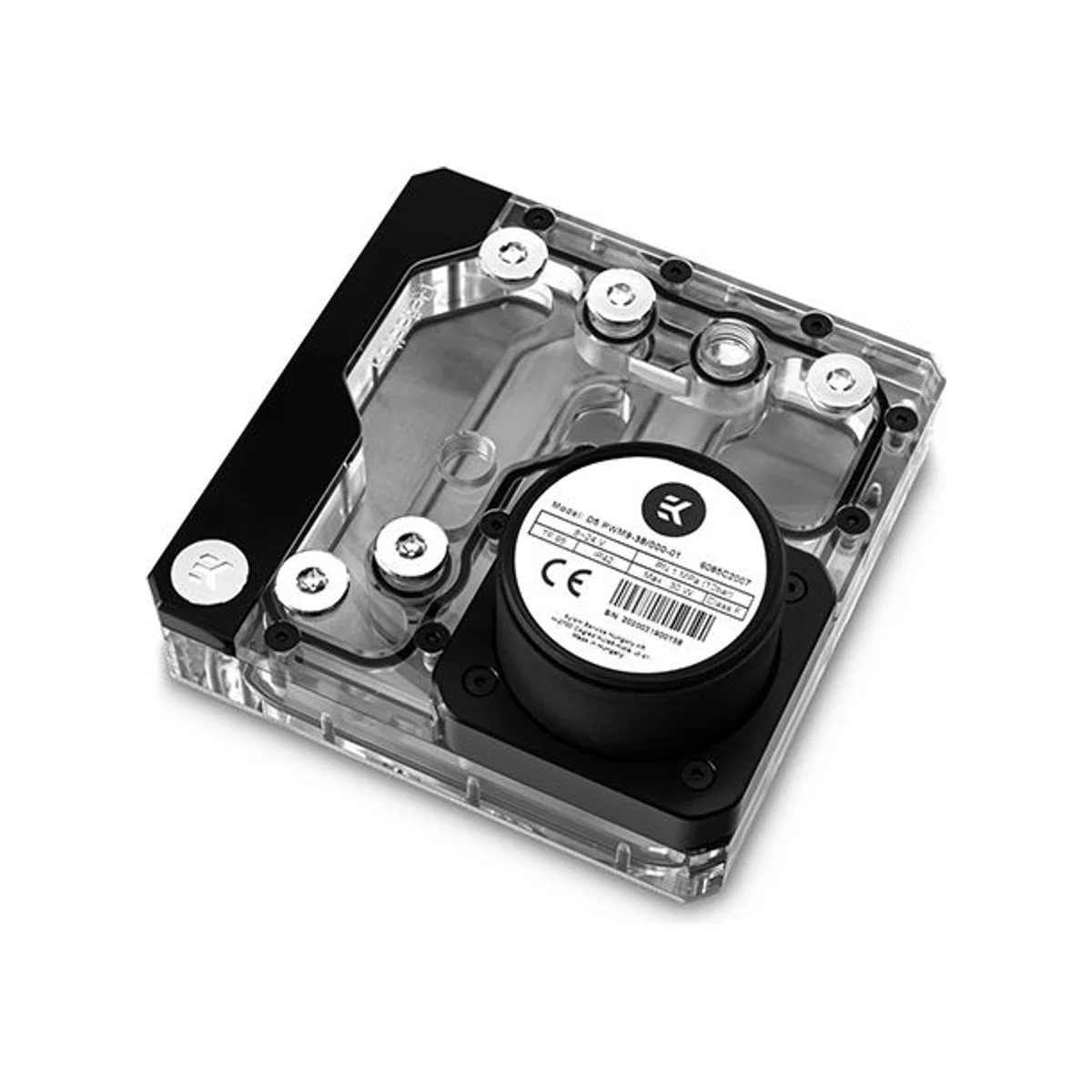 EKWB EK-Quantum Reflection Uni 140 D5 PWM D-RGB Distribution Plate - Plexi - 3831109827406 view 2