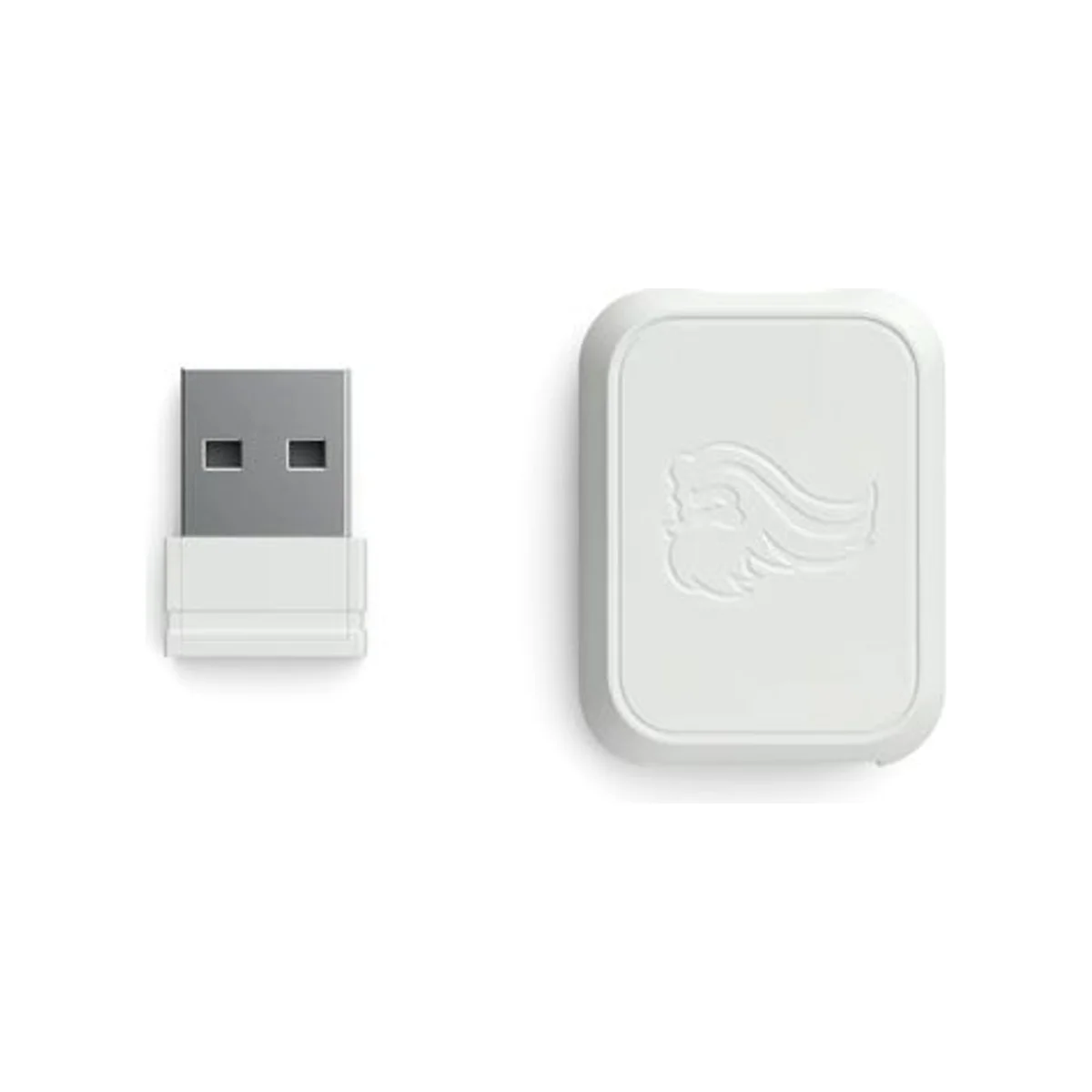 GLORIOUS Wireless Dongle Kit (2.4GHz Receiver, USB-A to USB-C Adapter) - Matte White - GLO-ACC-MS-WDK-MW