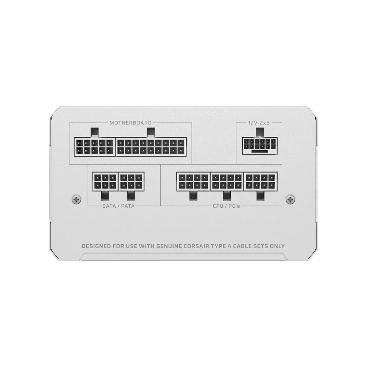 CORSAIR RM750e 750W Gold Fully Modular ATX 3.1 Power Supply - White - CP-9020292-UK view 4