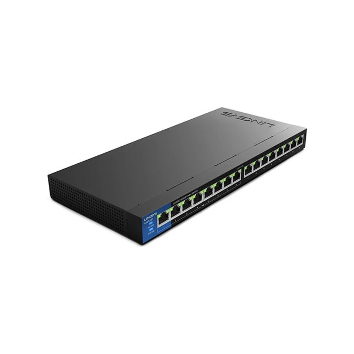 Linksys 16-Port Gigabit PoE+ Unmanaged Switch (8 PoE Ports) - LGS116P-UK view 2