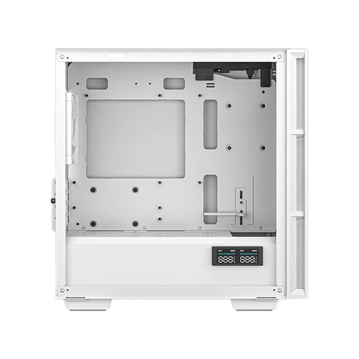 DeepCool CH360 Tempered Glass Airflow Micro-ATX Gaming Case - White - R-CH360-WHAPE3D-G-1 view 3
