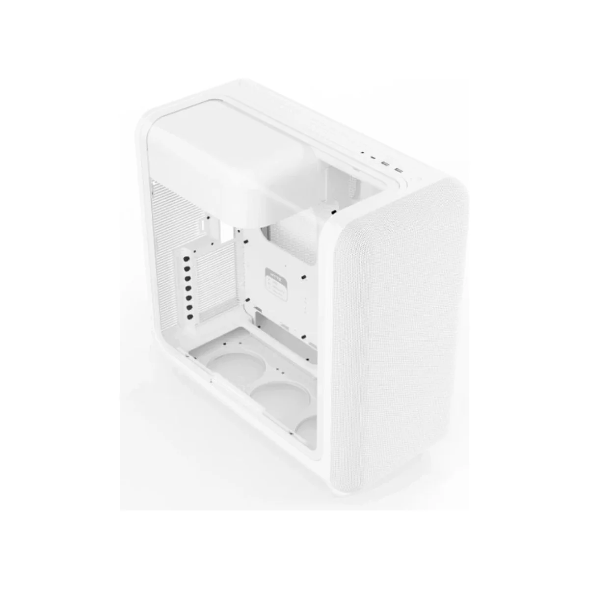 HYTE X50 Modern Performance Laminated Acoustic Glass ATX Gaming Case - Snow White - CS-HYTE-X50G-WW view 3