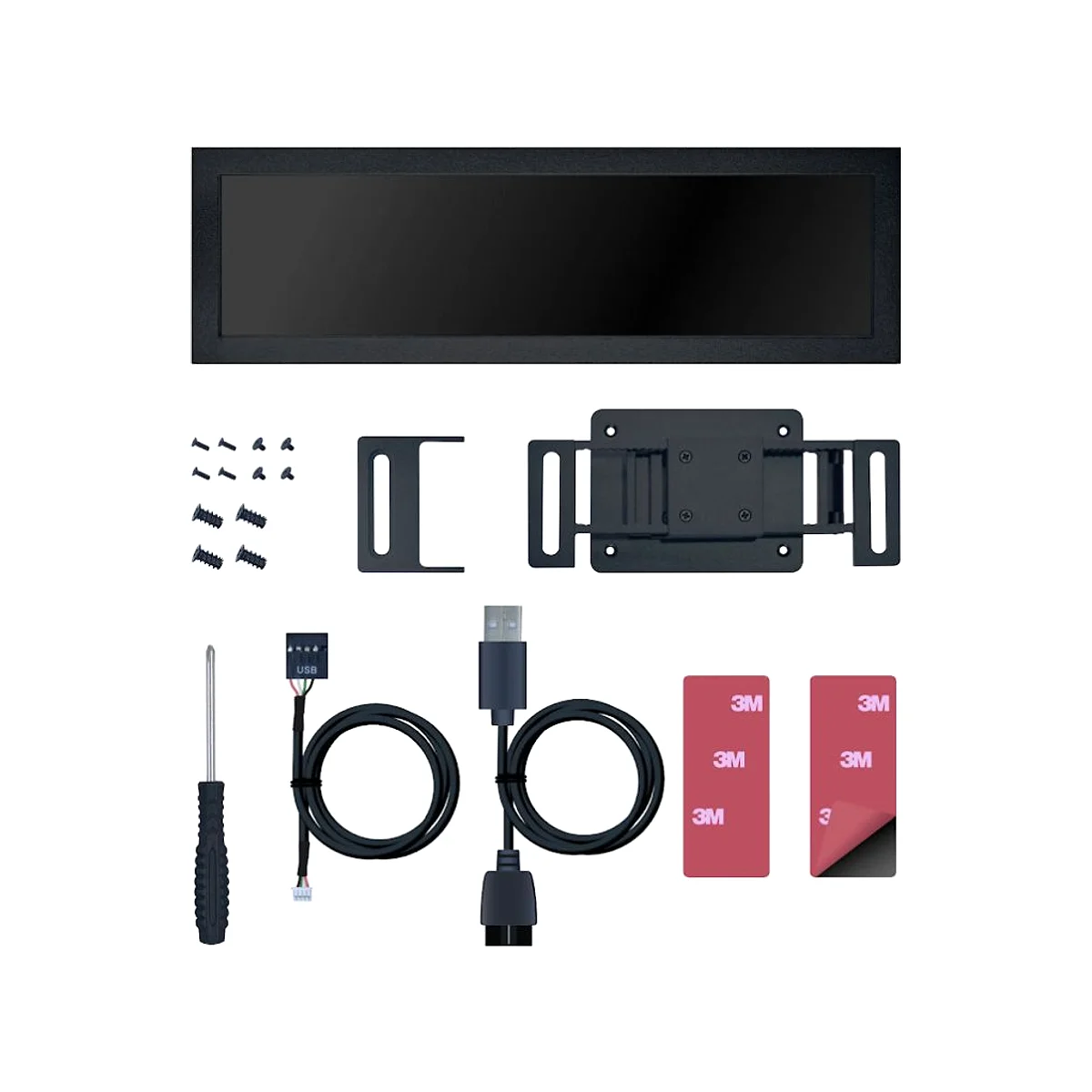 Lian Li 8.8" IPS Screen 60Hz Case Bracket Metal - Black | SM088X view 4