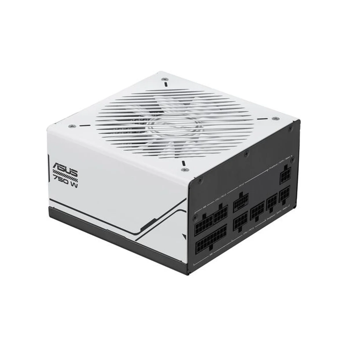 ASUS Prime 750W 80 PLUS GOLD Modular ATX Power Supply (White, ATX 3.0, 16-Pin 12VHPWR, 135mm Fan) - 90YE00U1-B0NB00 view 2