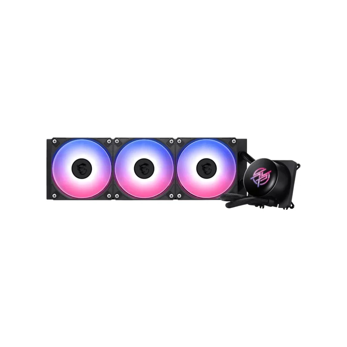 MSI MPG CORELIQUID P13 360mm RGB CPU Liquid Cooler - Black (360mm Radiator, 2.1" LCD, ARGB GEN2 Fans) - 306-7ZWGA11-L80