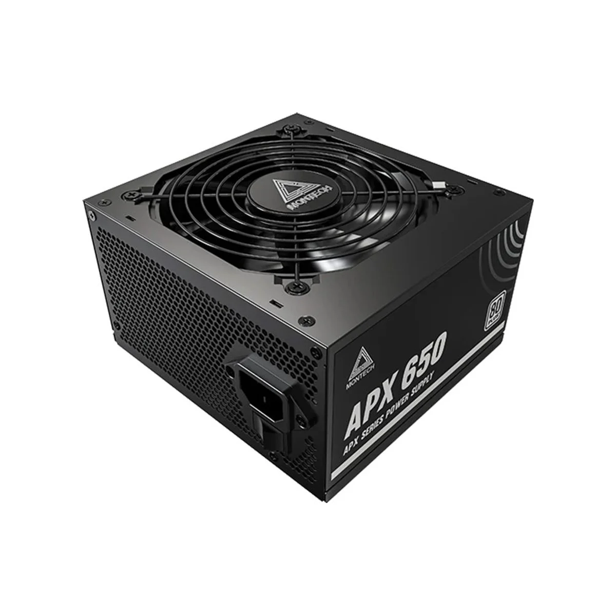MONTECH APX 650W 80 PLUS ATX Power Supply - Black - APX-650W view 3