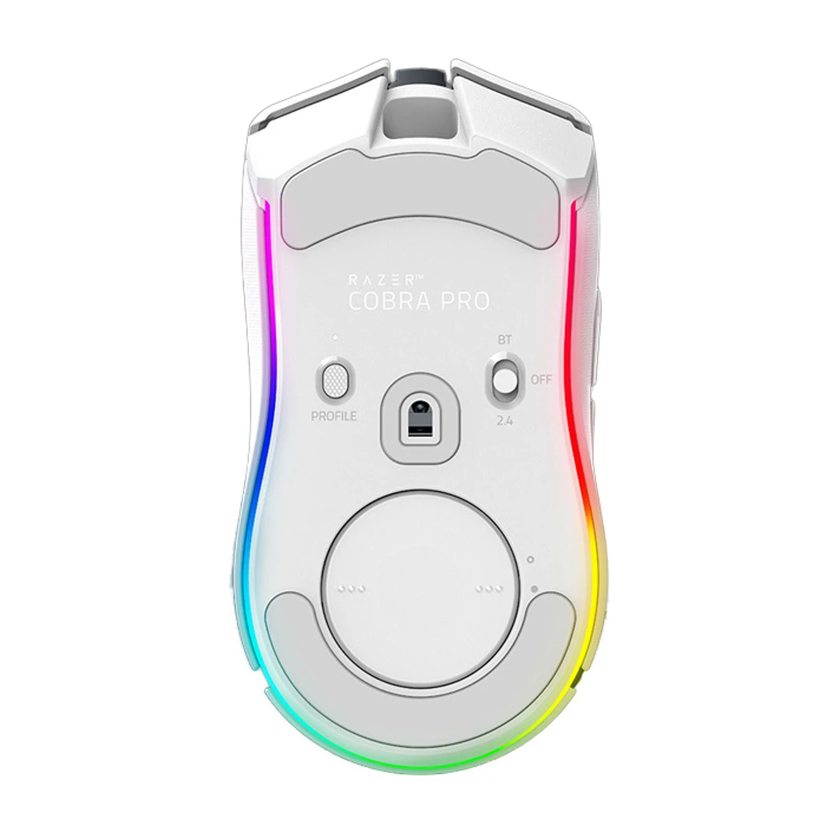 Razer Cobra Pro Lightweight Optical RGB Wireless Gaming Mouse - White - RZ01-04660200-R3G1 view 4