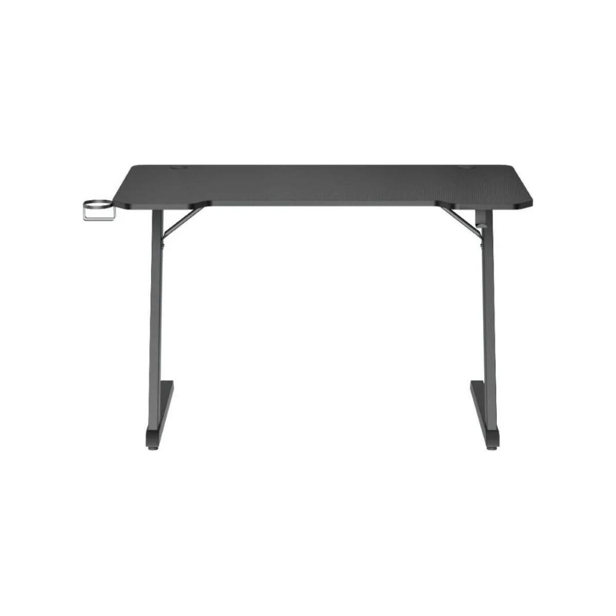 GAMEMAX GamerTek Z-Desk Gaming Desk with Headset & Cup Holder (120x60cm, Black) - GamerTek-Z-Desk-BLK view 2