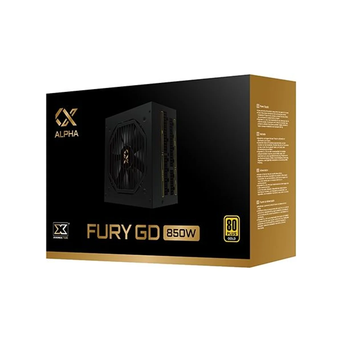 XIGMATEK Fury GD 850W 80 Plus Gold Fully Modular ATX 3.0 Power Supply - EN40757