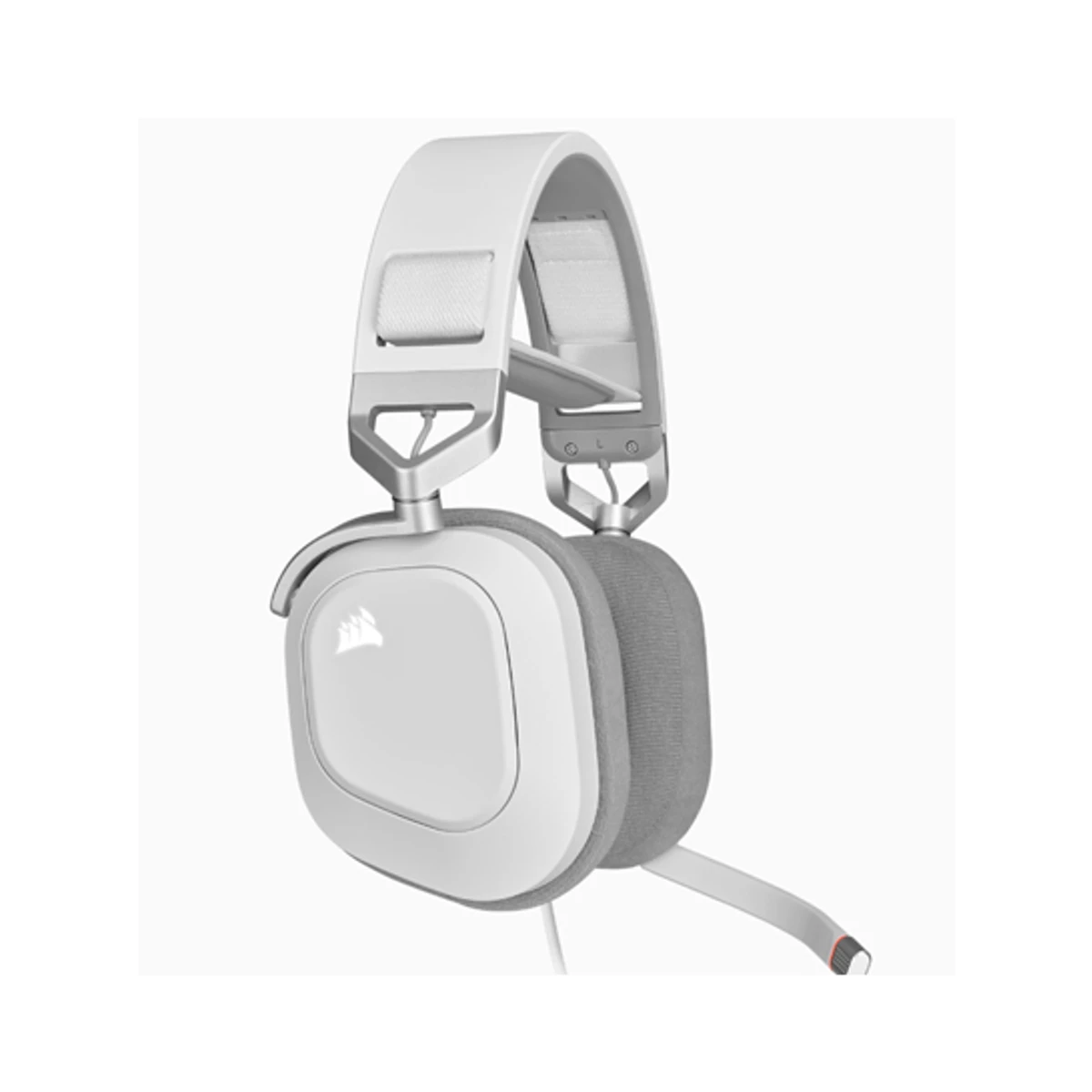 Corsair HS80 RGB USB Wired Gaming Headset - White | CA-9011238-NA