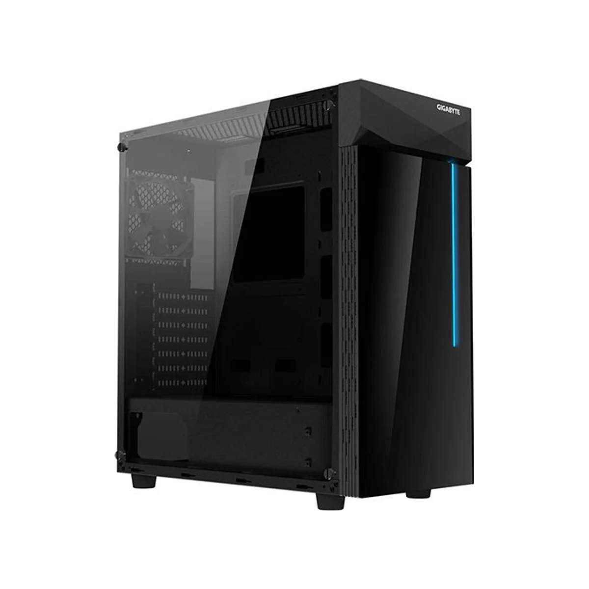 Gigabyte C200 GLASS - RGB ATX Gaming Case - Black - C200G-ATX