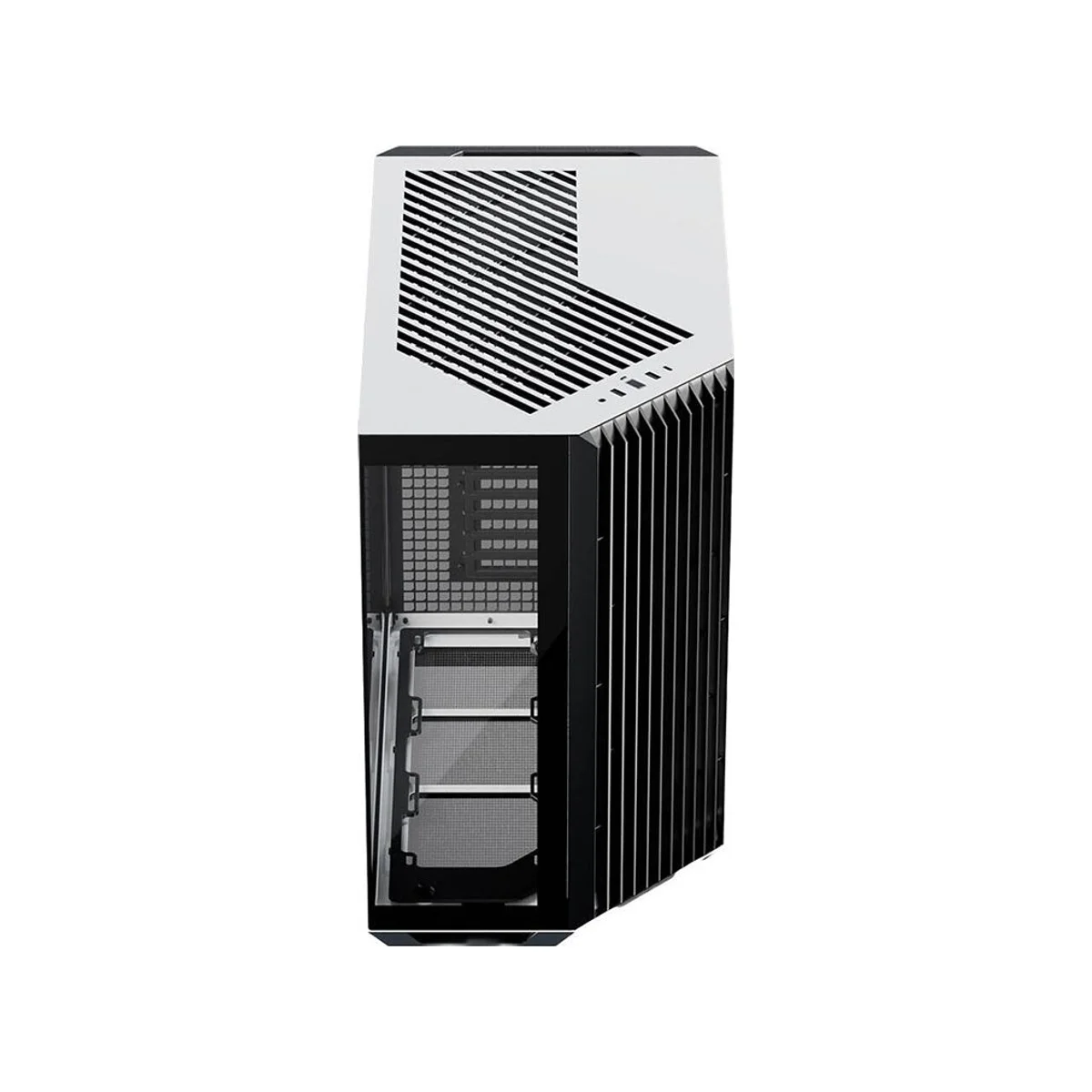 APNX V1 Dual-chamber Mid-Tower Gaming Case - Black/White - APCM-VI01003.M1 view 2