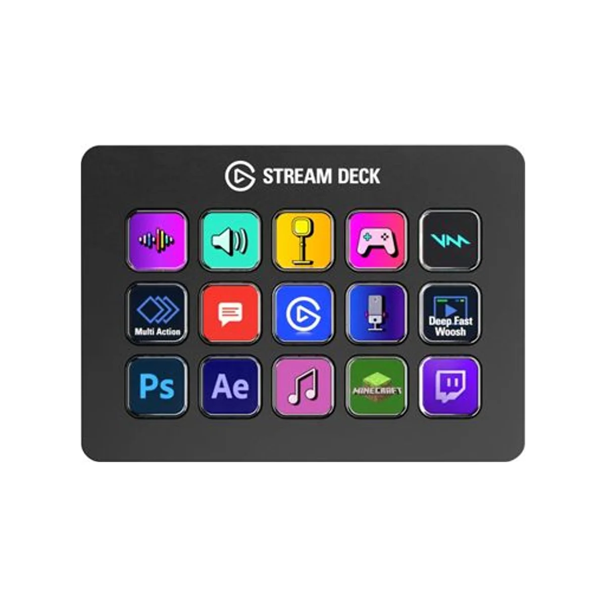 Elgato Stream Deck MK.2 15-Key Live Production Controller - Black - 10GBA9901 view 4