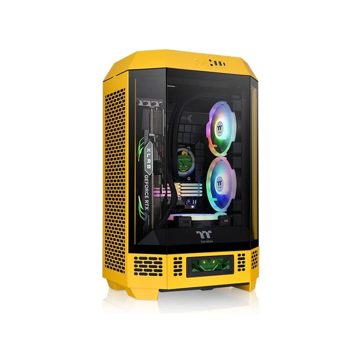 Thermaltake The Tower 300 Bumblebee Micro-ATX Gaming Case - CA-1Y4-00S4WN-00