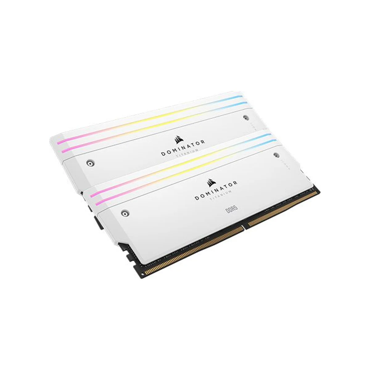 Corsair Dominator Titanium RGB 96 GB (2X48) DDR5 6600MHz RAM Memory (CL32, White) – CMP96GX5M2B6600C32W view 3