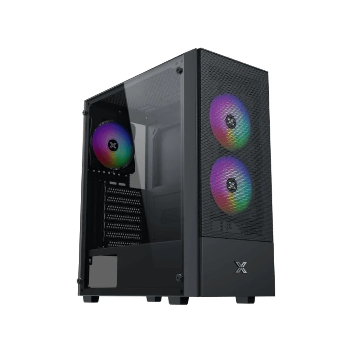 Xigmatek Hero II Air 3F Tempered Glass ATX Gaming Case - Black - EN41655