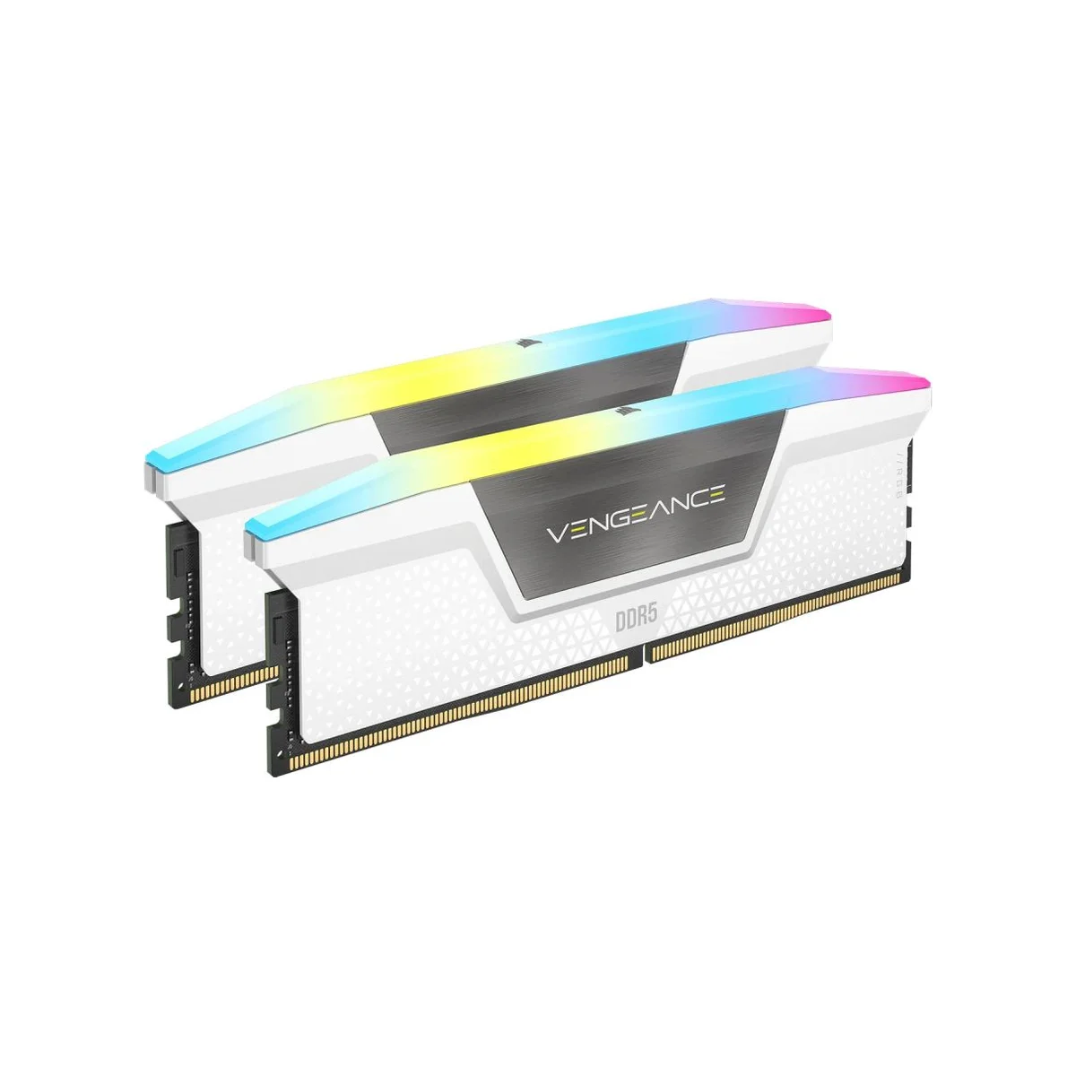 Corsair Vengeance RGB 32 GB (2X16) DDR5 6000MHz RAM Memory (CL36, XMP/EXPO, White) – CMH32GX5M2E6000Z36W view 2