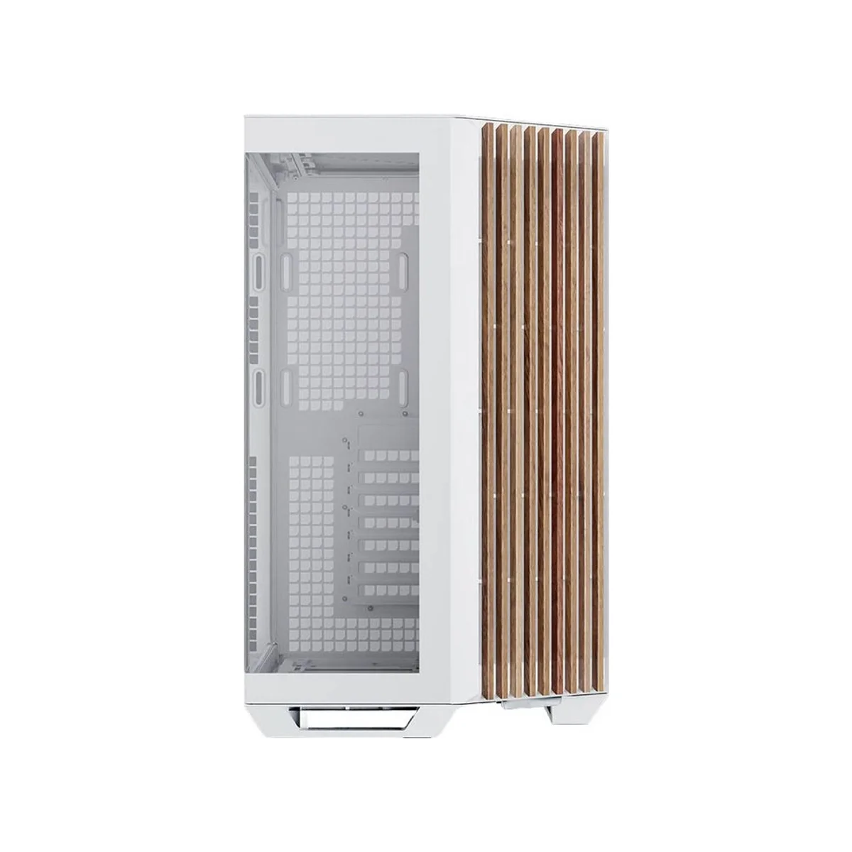 APNX V1 Dual-chamber Mid-Tower Gaming Case - White/Wood - APCM-VI01103.21 view 3