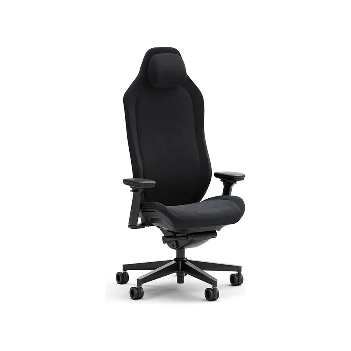 FRACTAL Refine Alcantara Fabric Gaming Chair - Black (Memory Foam Headrest, Synchro-Tilt, Aluminum Wheelbase) - FD-CH-RE1A-01 view 2