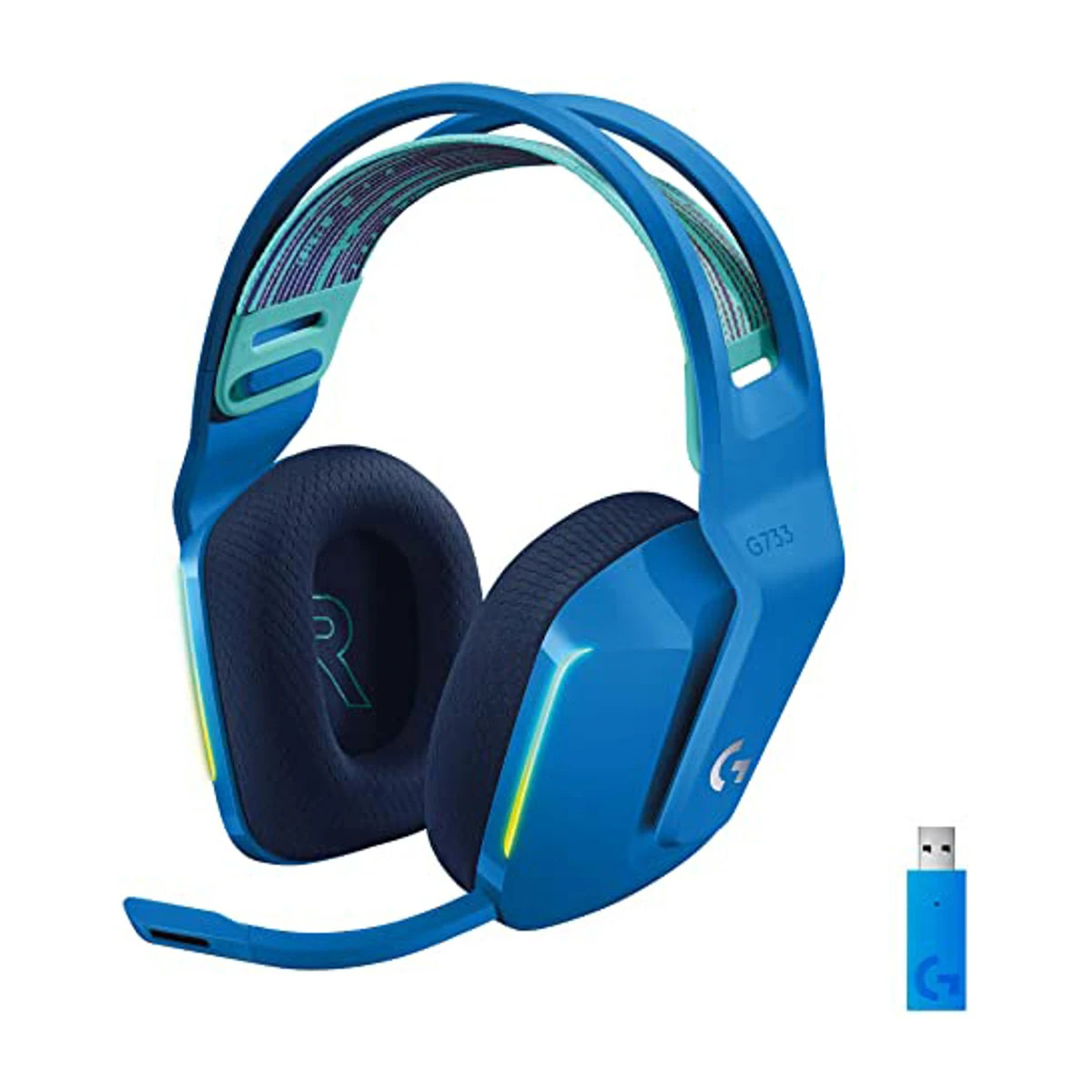 Logitech G733 LightSpeed Wireless RGB Gaming Headset - Blue | 981-000943