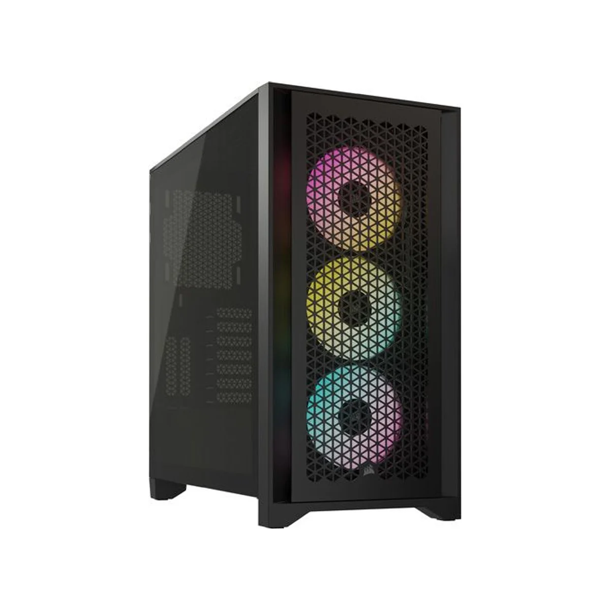 Corsair iCUE 4000D Tempered Glass Airflow RGB Mid-Tower Gaming Case - Black - CC-9011240-WW