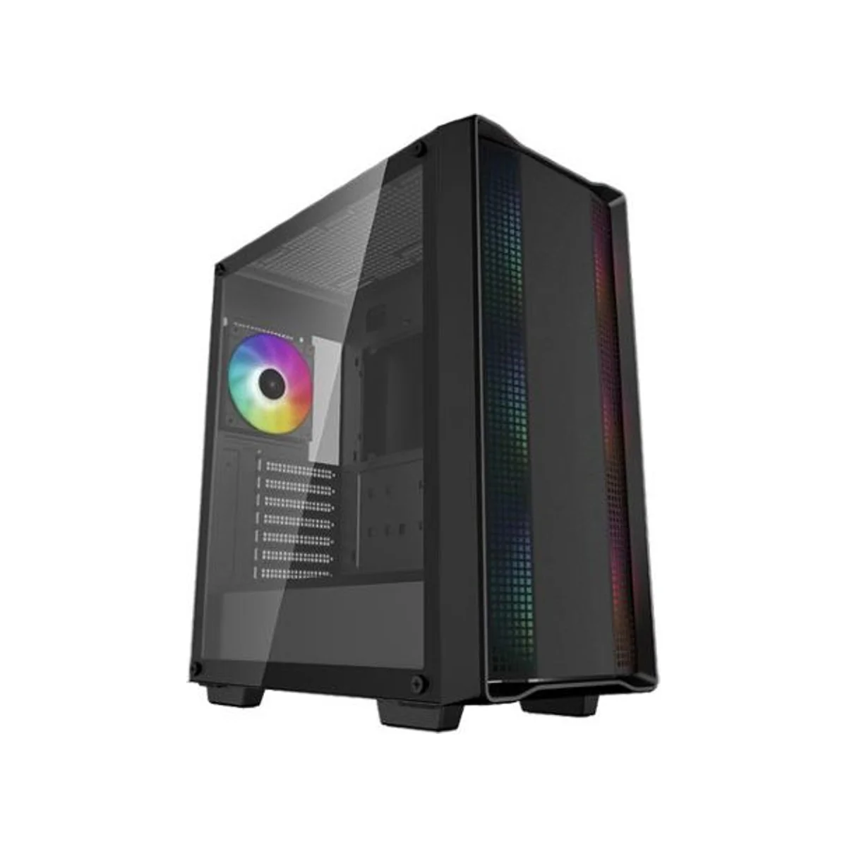 DeepCool CC560 ARGB V2 Mid-Tower Tempered Glass Gaming Case - Black - R-CC560-BKTAA4-G-2