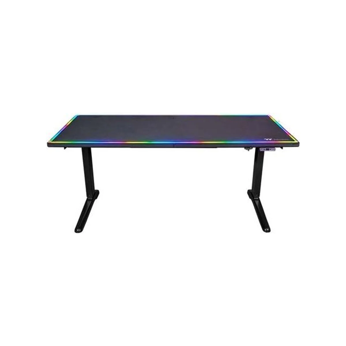 Thermaltake Level 20 RGB Battlestation Gaming Desk | Black - Electric Height-Adjustable, 16.8M Colors RGB, Full Mousepad - GGD-LBS-BKEIRX-01