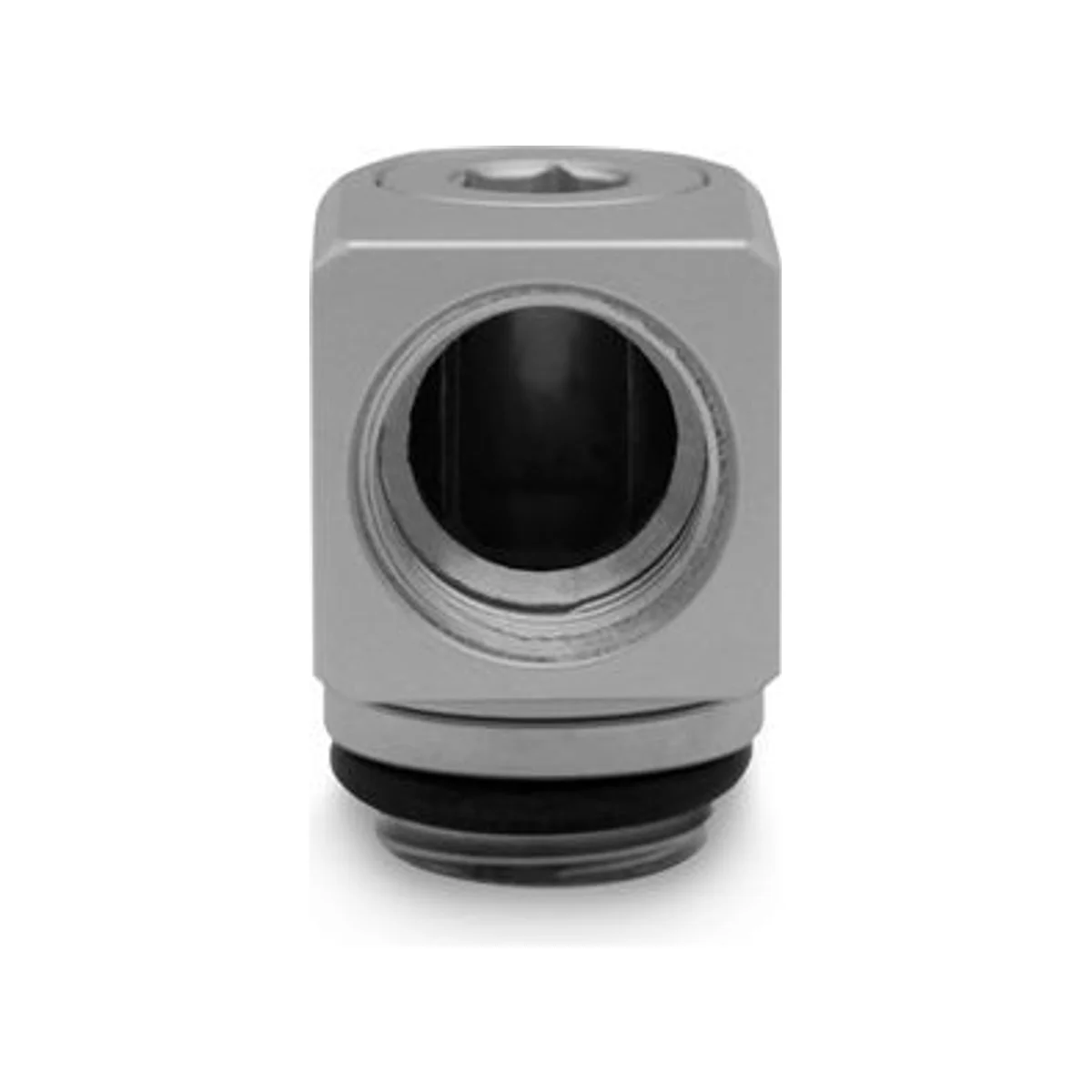 EKWB EK-Quantum Torque Micro Rotary 90° - Satin Titanium Fitting - 3831109849699 view 2