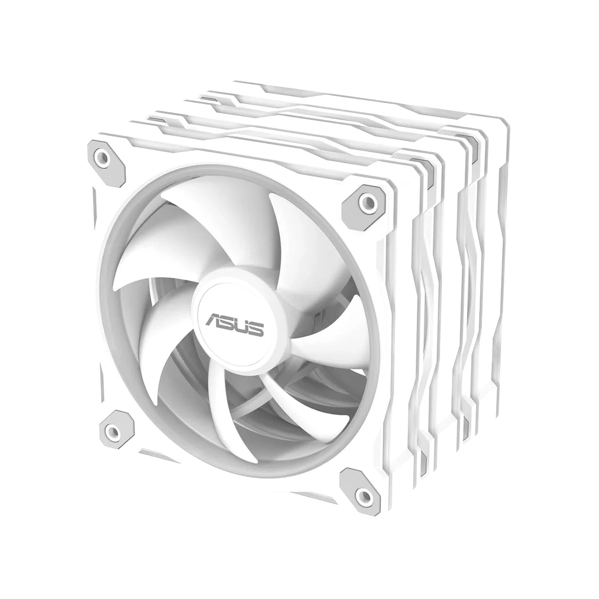 ASUS Prime MR120 ARGB White PWM Triple Pack Case Fan - White - 90DA00I3-B09020 view 3