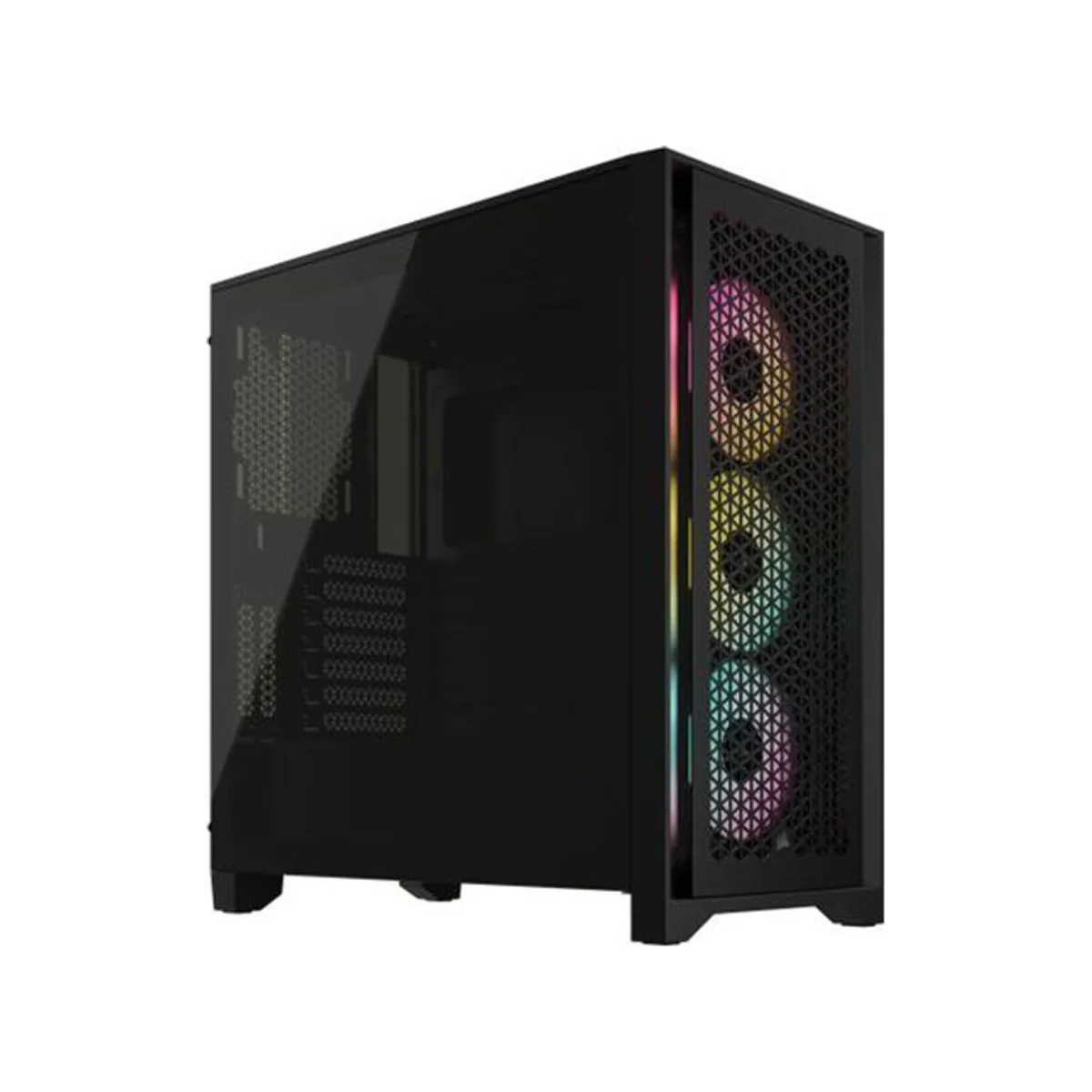 Corsair iCUE 4000D Tempered Glass Airflow RGB Mid-Tower Gaming Case - Black - CC-9011240-WW view 2
