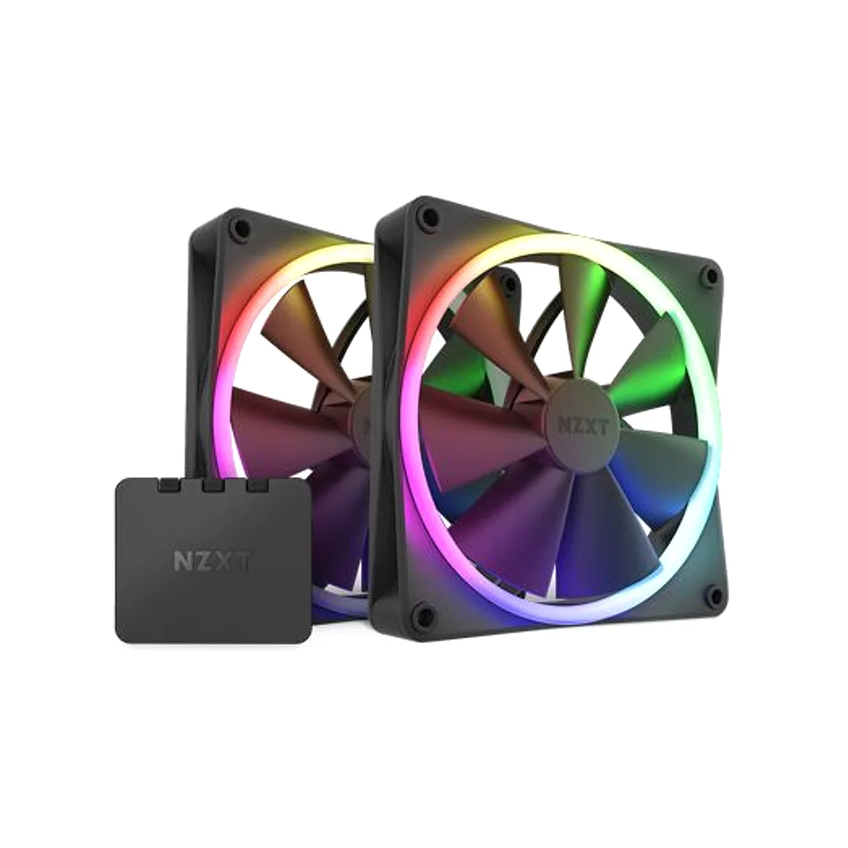 NZXT F140 RGB 140mm RGB Black Twin Fan - RF-R14DF-B1