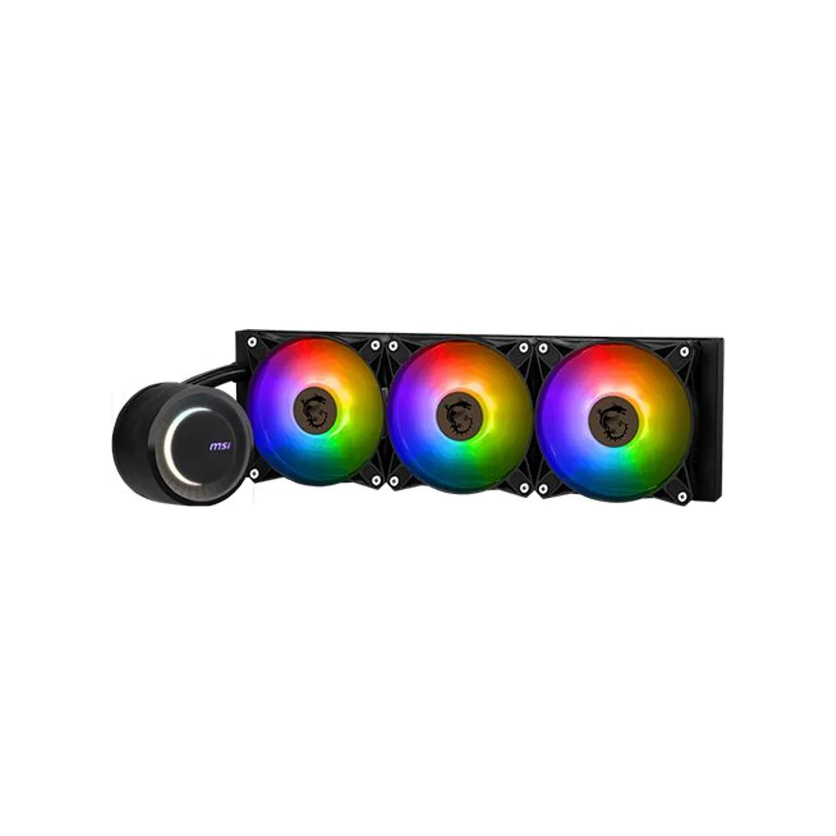 MSI MAG CoreLiquid E360 CPU Liquid Cooler - Black (360mm Radiator, ARGB Fans, FDB Bearing) - 306-7ZW6E17-C24 view 3
