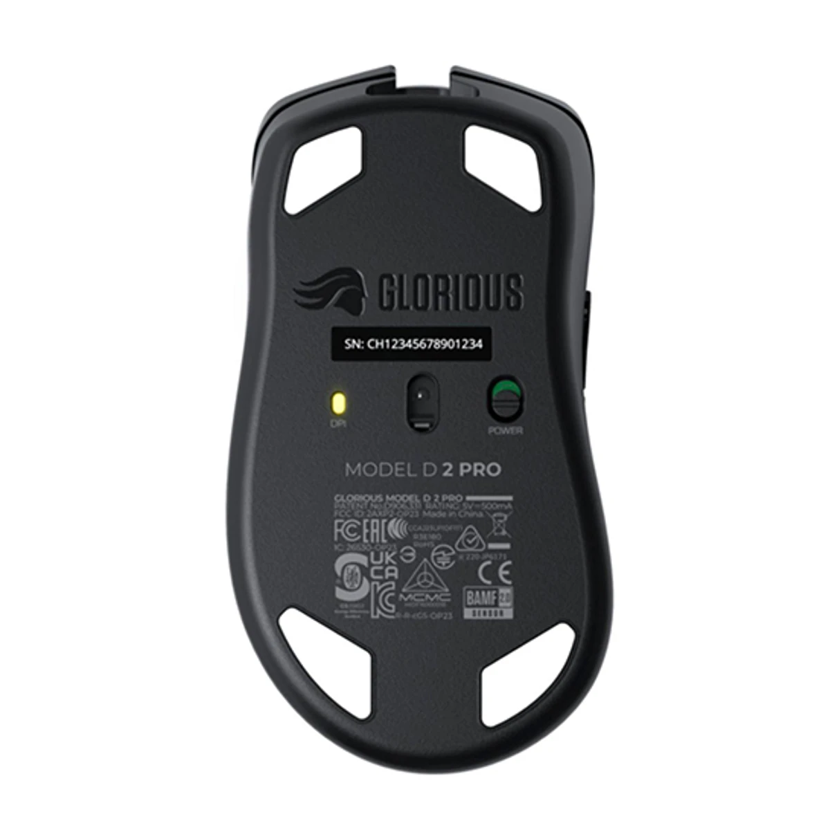 GLORIOUS D2 Pro Wireless Gaming Mouse Black (1K Hz, BAMF 2.0) - GLO-MS-PDWV2-1K-B view 4