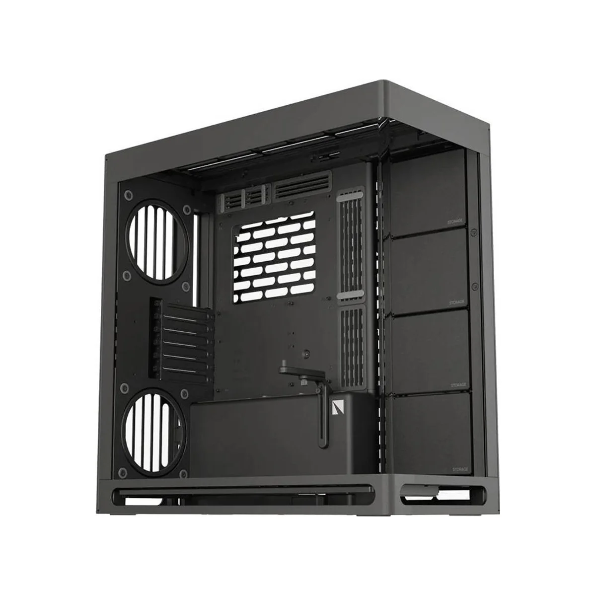 HAVN HS 420 Airflow Dual-chamber Mid-Tower Gaming Case - Black - HVN-CA-HS420-06