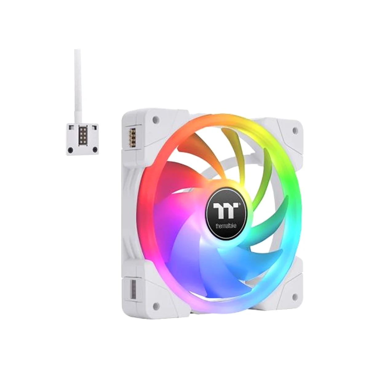 Thermaltake SWAFAN EX12 RGB PC Cooling Fan White TT Premium Edition - Triple Fan - CL-F161-PL12SW-A view 3