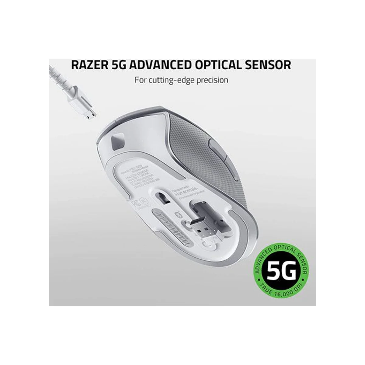 Razer Pro Click Humanscale Wireless Mouse (Right-Handed, 16000 DPI, Up to 400 Hrs Battery Life) - RZ01-02990100-R3M1 view 6