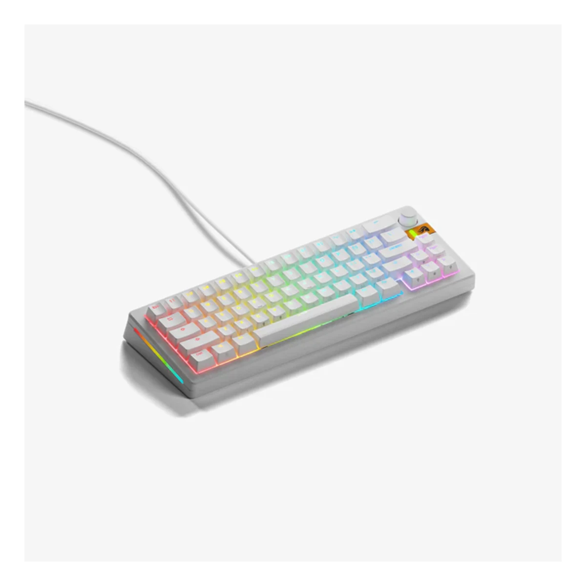 Glorious GMMK 3 HE 65% Prebuilt Wired US Keyboard - White | GMMK3-65-HE-W-W view 2