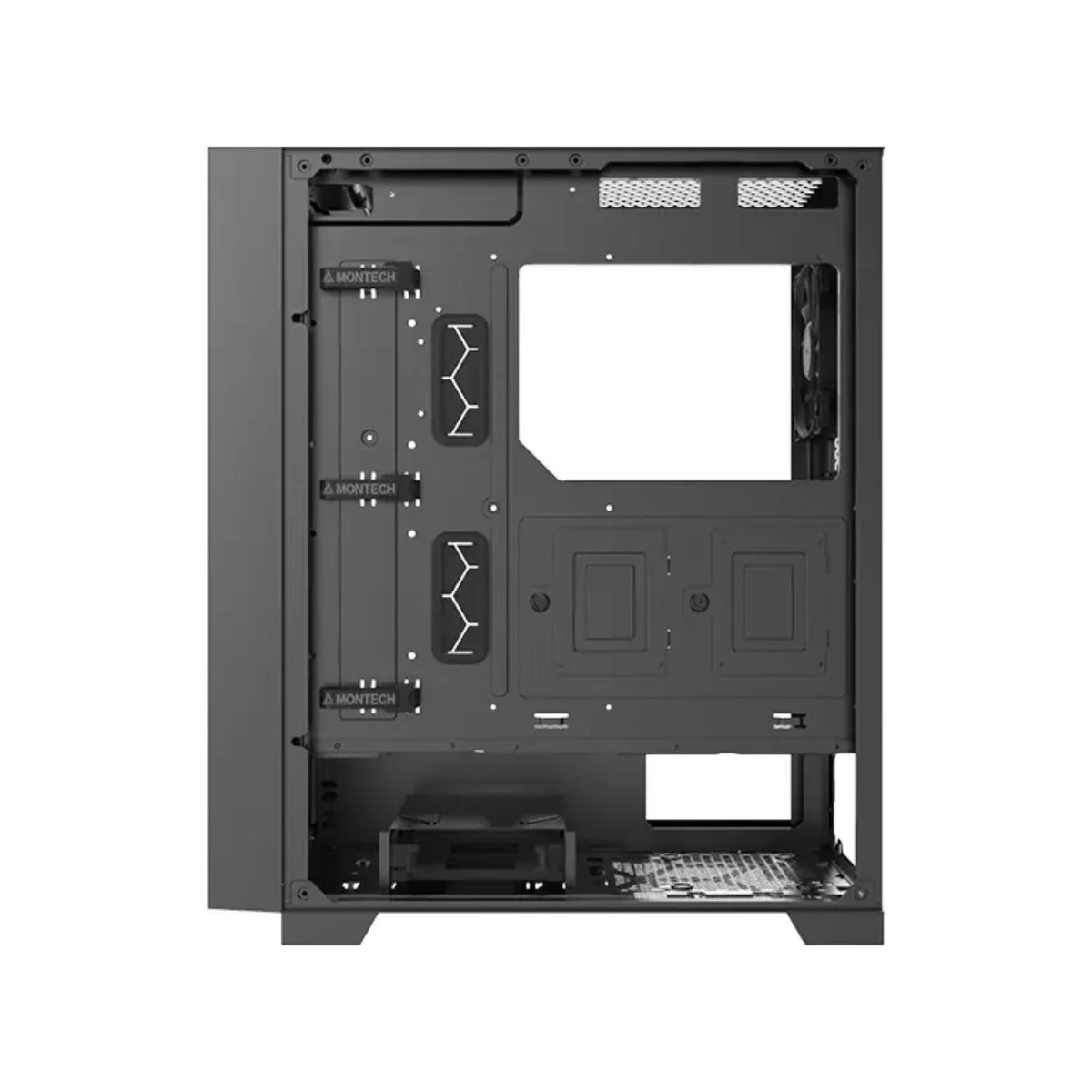 Montech AIR 1000 LITE Tempered Glass ATX Gaming Case - Black - AIR-1000-LITE view 3