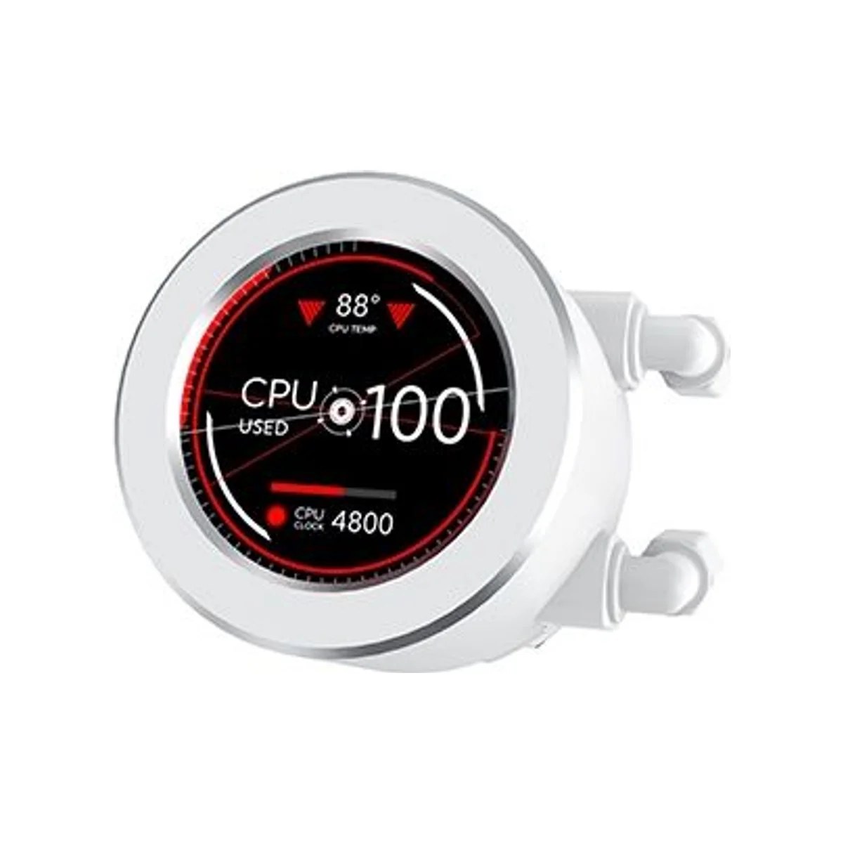 XIGMATEK Frozr-O II Arctic 360 RGB LCD Display CPU AIO Cooler - White (360mm Radiator, LCD Pump Head, ARGB Fans) - EN40450 view 4