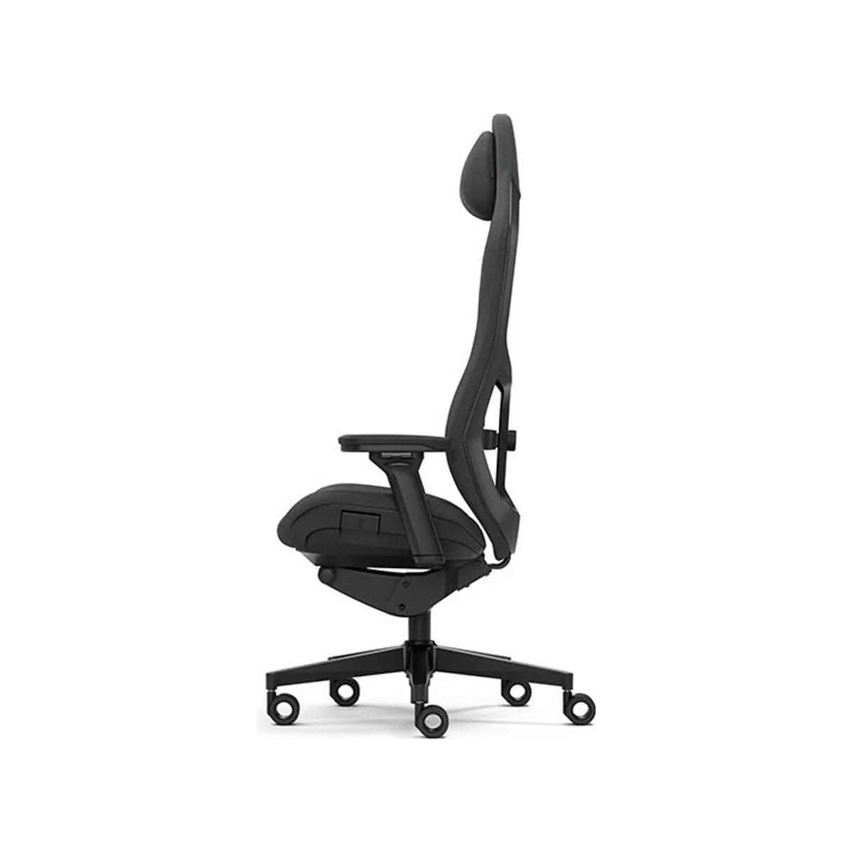 FRACTAL Refine Fabric Dark Gaming Chair - Black (Fabric, High-Density Foam, Adjustable, Integrated Lumbar Support) - FD-CH-RE1F-01 view 4