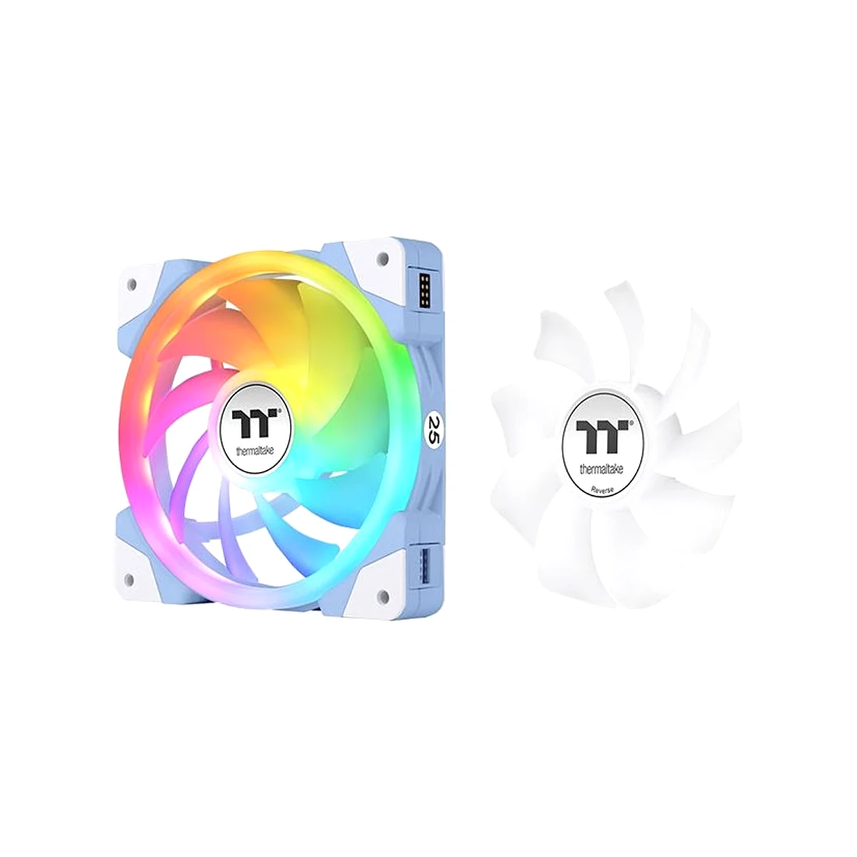 Thermaltake SWAFAN EX14 ARGB Sync PC Cooling Fan TT Premium Edition (3-Fan Pack) - Hydrangea Blue - CL-F184-PL14BU-A view 3